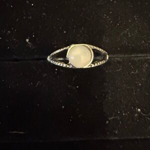Elegant Silver Moonstone Ring